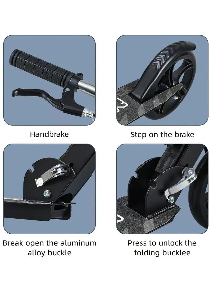 Adjustable Urban Scooter Folding Kick Scooter With Big Wheels Over 10 years old and adults - Image 3