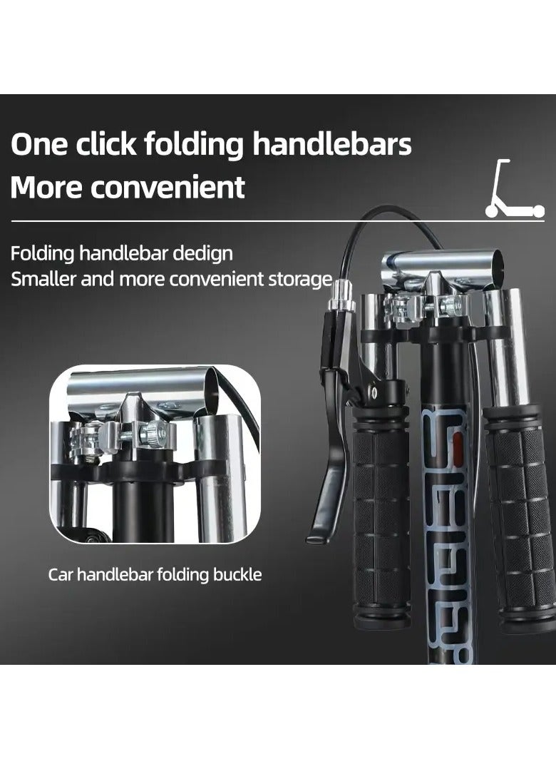 Adjustable Urban Scooter Folding Kick Scooter With Big Wheels Over 10 years old and adults - Image 4