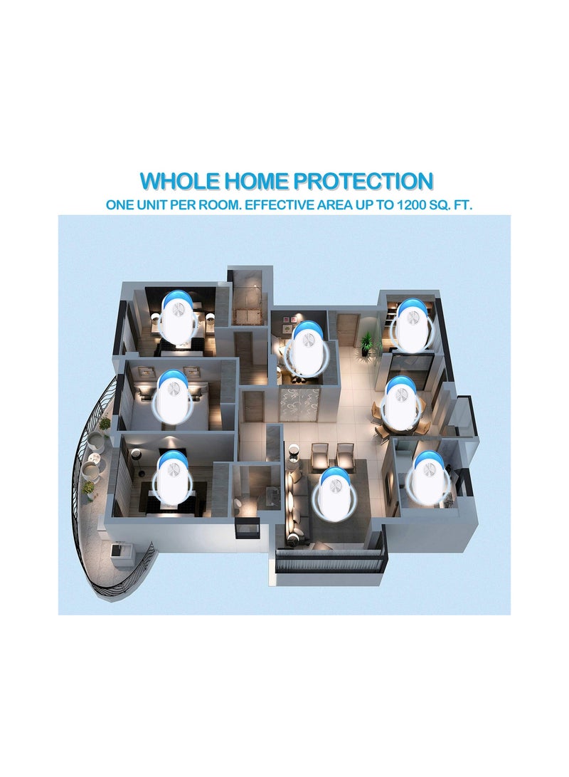 Zikra Ultrasonic Pest Repeller 6 Pack,  Ultrasonic Pest Repellent Plug in Pest Control Ultrasonic Repellent Indoor Mice Repellent for Bug Mice Cockroach Ant Spider Mosquito Insect - Image 5