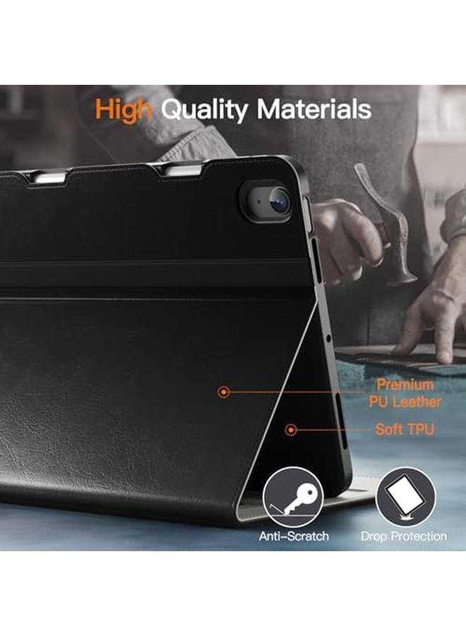 جي تيك حافظة لجهاز ايباد اير 11 انش M2 2024 وايباد اير 5 4 10.9 انش 2022 2020 موديل 5Th 4Th حافظة حماية للكمبيوتر اللوحي من الجلد الصناعي مع جيب وزوايا رؤية متعددة باللون الأسود - Image 3