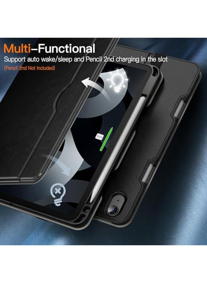 جي تيك حافظة لجهاز ايباد اير 11 انش M2 2024 وايباد اير 5 4 10.9 انش 2022 2020 موديل 5Th 4Th حافظة حماية للكمبيوتر اللوحي من الجلد الصناعي مع جيب وزوايا رؤية متعددة باللون الأسود - Image 5