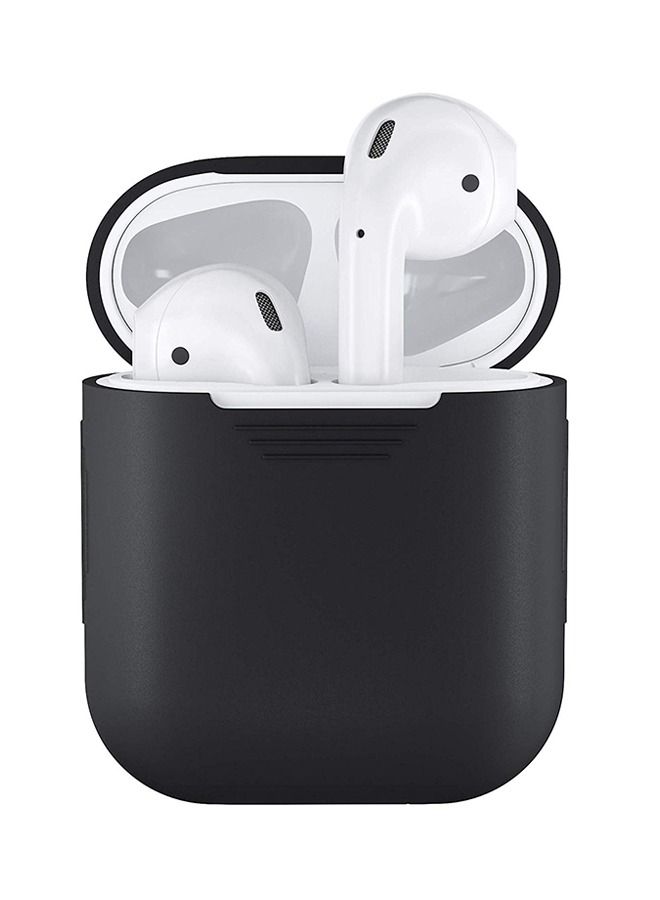 shAyzee Silicone Shockproof Protective Case Cover For Apple AirPods Black - Image 2