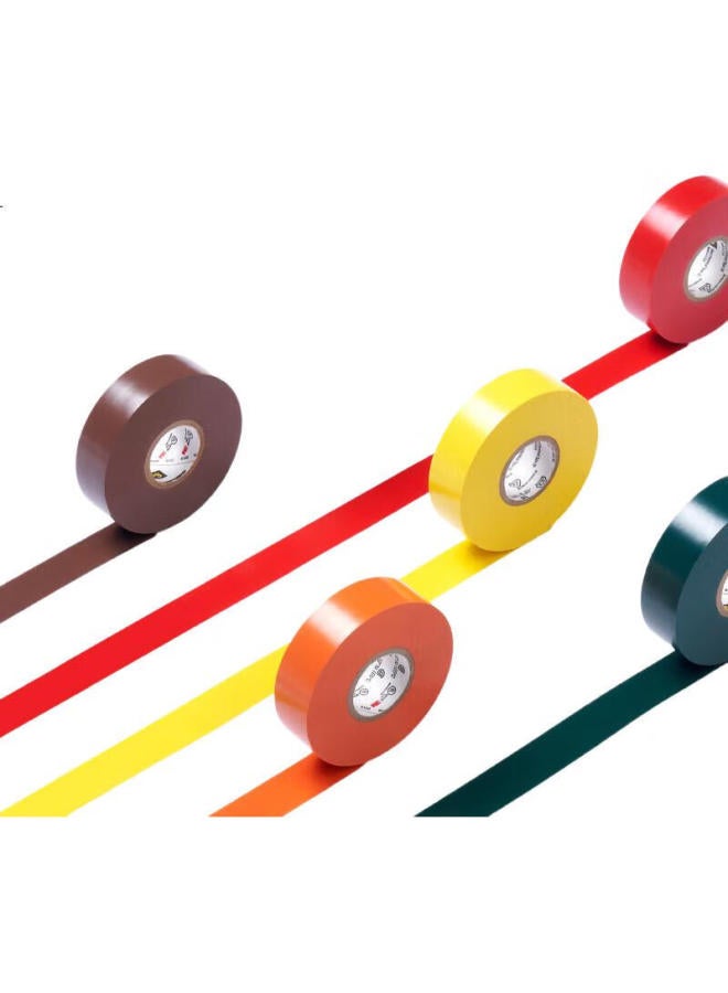 3M 3M Electrical Tape Pvc Waterproof High Temperature Resistant Weather Resistant Flame Retardant Electrical Insulation Tape 35# Green Single Roll 12.7Mm*6M - Image 3