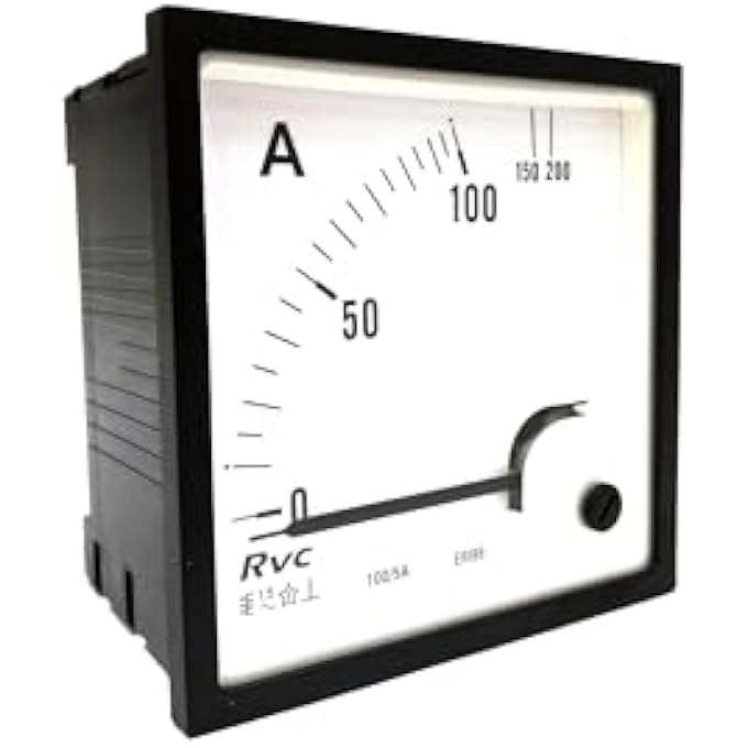 ريحني مقياس التيار الكهربائي التناظري للتيار المتردد 96 × 96 نوع Ct ثانوي 5 أمبير Eri96Esi96 Revalco Italy 86598Ut488 - Image 1