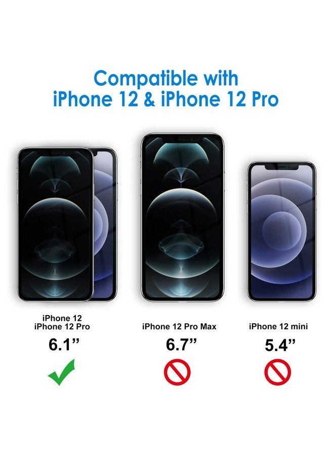 Jetech Screen Protector For Iphone 12 12 Pro 6.1 Inch Tempered Glass Film 2 Pack - Image 3