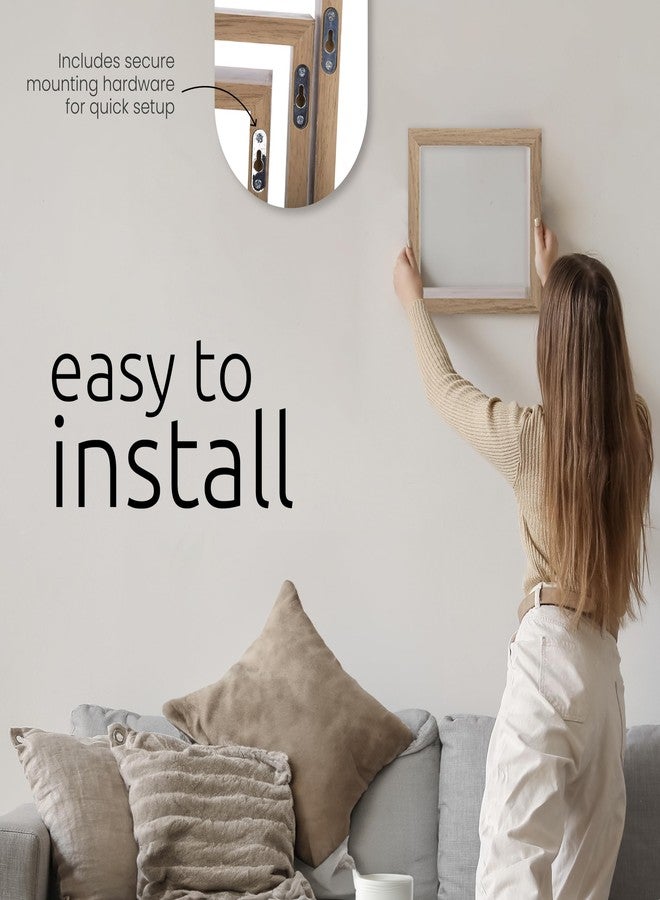 كيرا جريس مجموعة كييرا جريس من ثلاثة أرفف جدارية مربعة عائمة من الخشب الهندسي بتصميم ريفي خالد، مناسبة للمنزل والغرفة والمكتب، مقاسات 5 بوصات / 7 بوصات / 9 بوصات، لون بني - Image 4