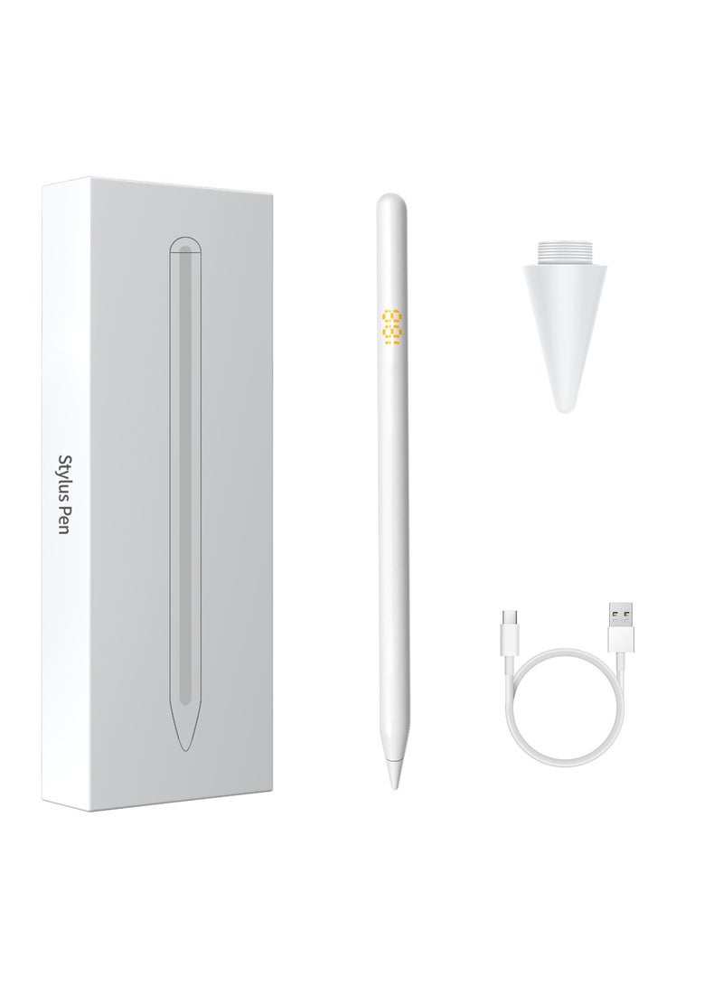 Stylus Pen for iPad with digital battery display, Compatible with (2018-2022) Apple iPad Pro (11/12.9 Inch), iPad Air 3rd/4th Gen,iPad 6/7/8th Gen, iPad Mini 5th Gen for Precise Writing/Drawing - Image 1