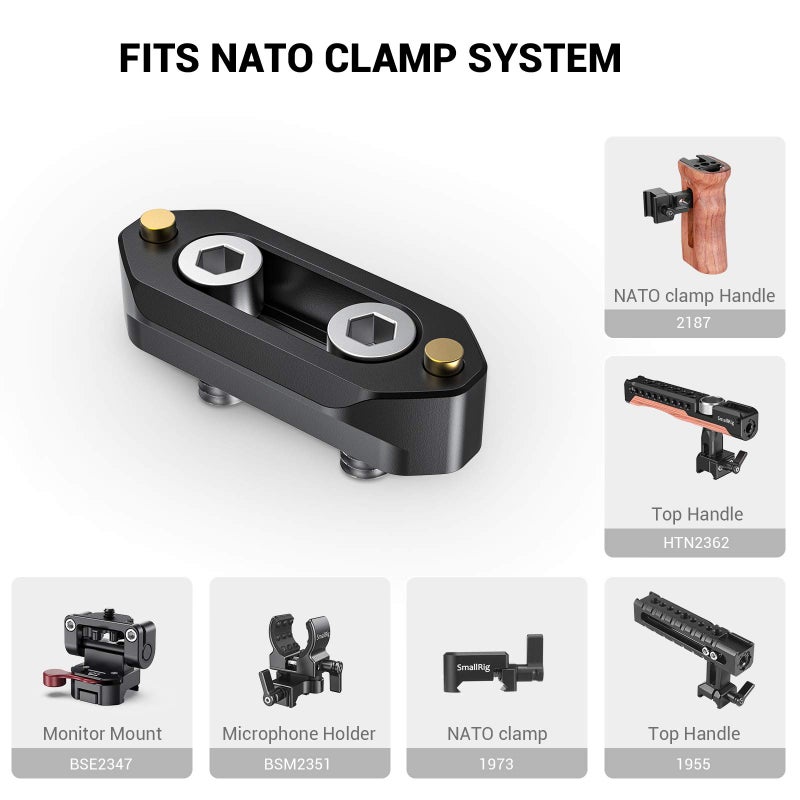 SMALLRIG Quick Release Safety Rail 4cm 1.57 Inches Long with 1/4'' Screws - 1409 - Image 3