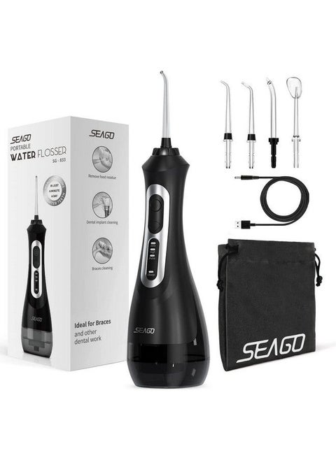 Eagle Water Dental Powder Rinser with 3 modes of cordless water cleaner, 5 nozzles, Ipx7 waterproof and rechargeable portable strong dental powder