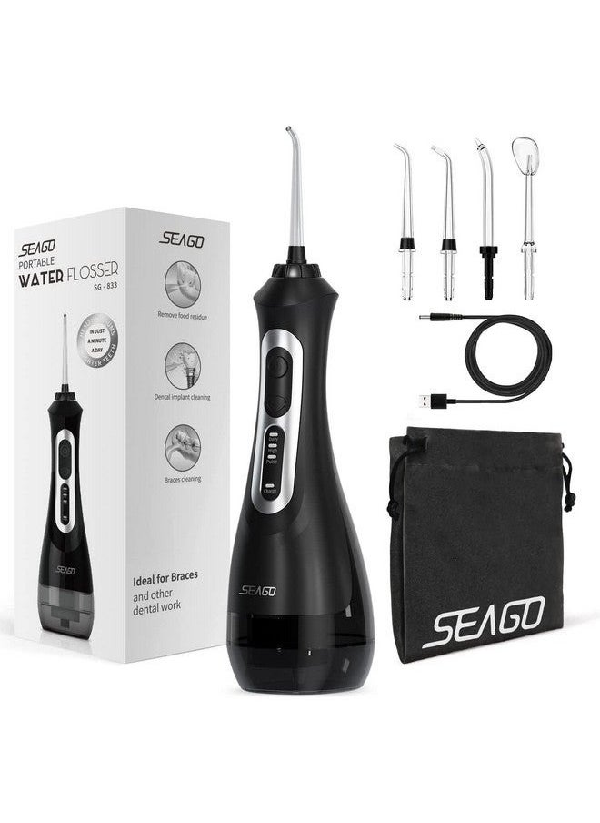 Eagle Water Dental Powder Rinser with 3 modes of cordless water cleaner, 5 nozzles, Ipx7 waterproof and rechargeable portable strong dental powder