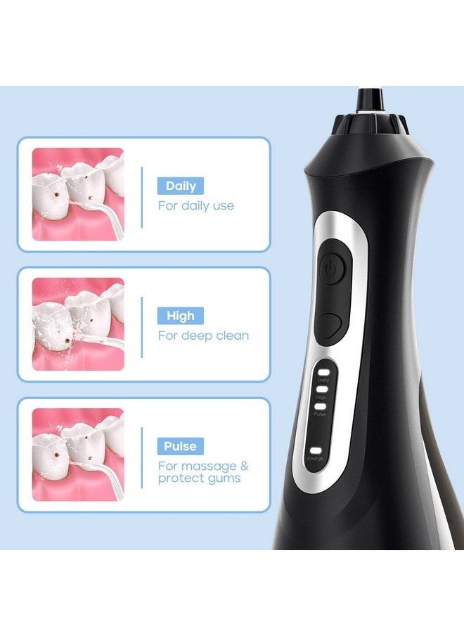 Eagle Water Dental Powder Rinser with 3 modes of cordless water cleaner, 5 nozzles, Ipx7 waterproof and rechargeable portable strong dental powder