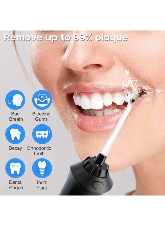 Eagle Water Dental Powder Rinser with 3 modes of cordless water cleaner, 5 nozzles, Ipx7 waterproof and rechargeable portable strong dental powder