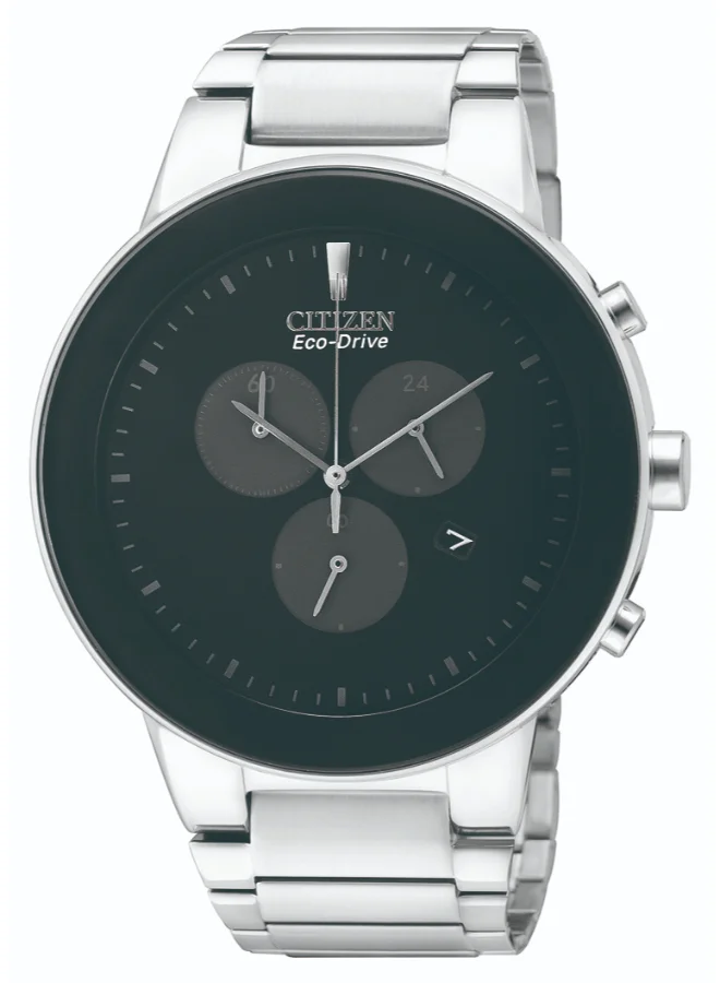 CITIZEN Men's Stainless Steel Strap Analog Watch AT2240-51E - 43 mm