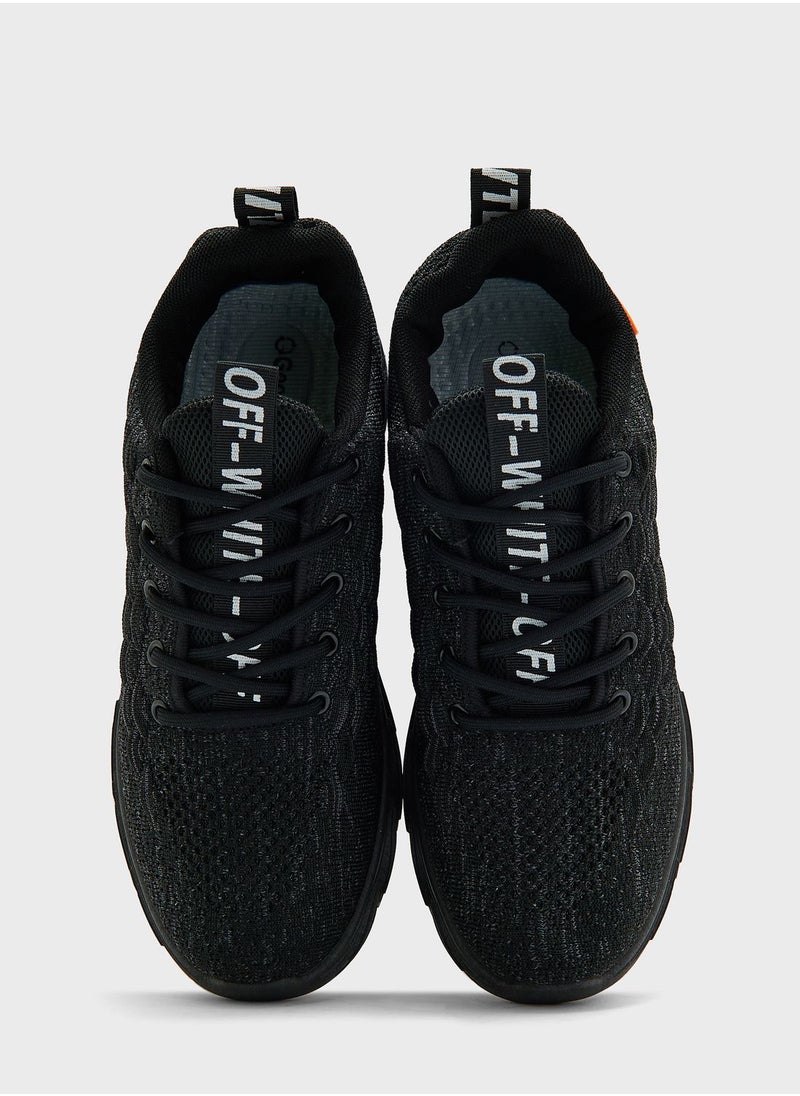Geoomnii - Casual Lace Up High Top Sneakers - Image 1