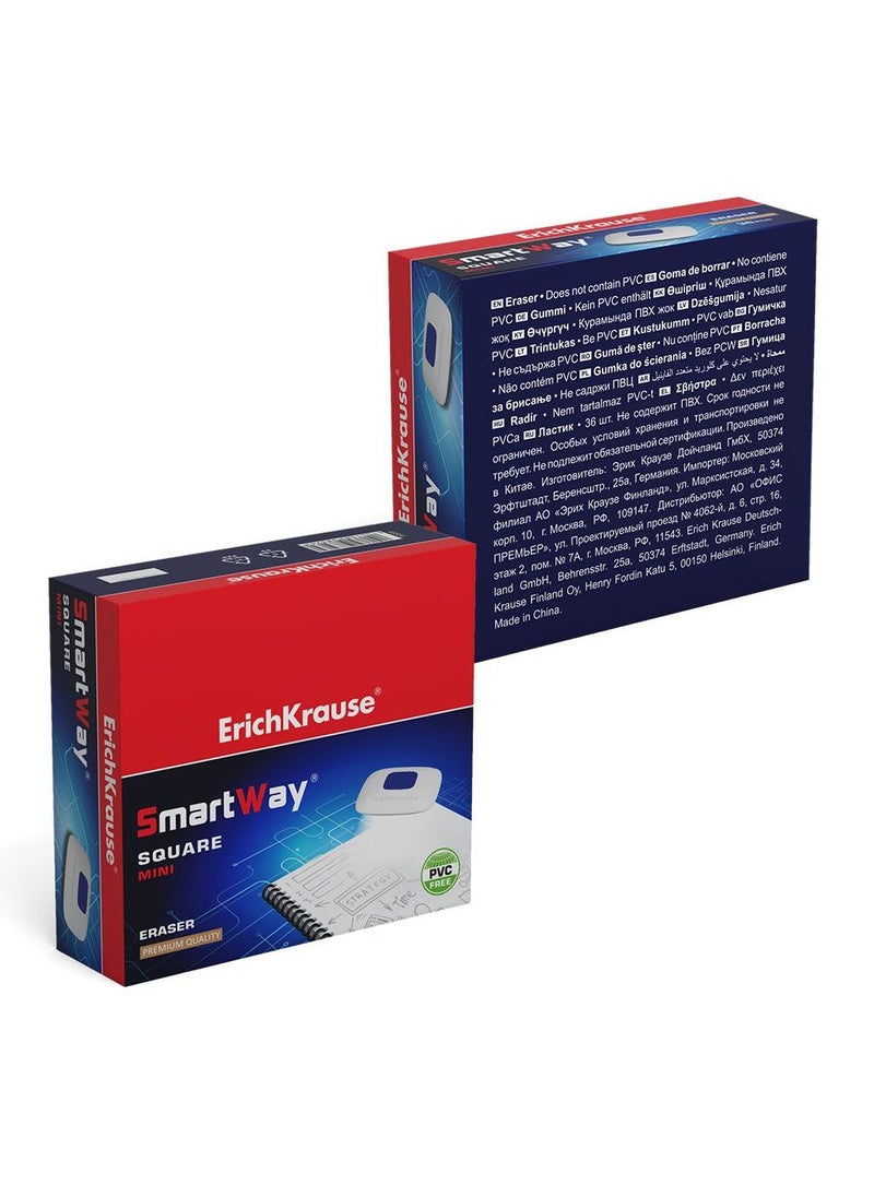 ErichKrause - Eraser with centering SmartWay Mini Square (in polybag) - Image 1