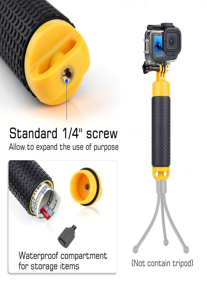 GEPULY 60M/196FT Waterproof Case for GoPro Hero 13 12 11 10 9 Black, Floating Handle Grip Pole Stick Monopod Underwater Accessories Protective Case Dive Shell - Image 2
