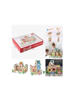 Generic Building And Building Blocks House Shape Toy - 128 Pieces  - Image 2