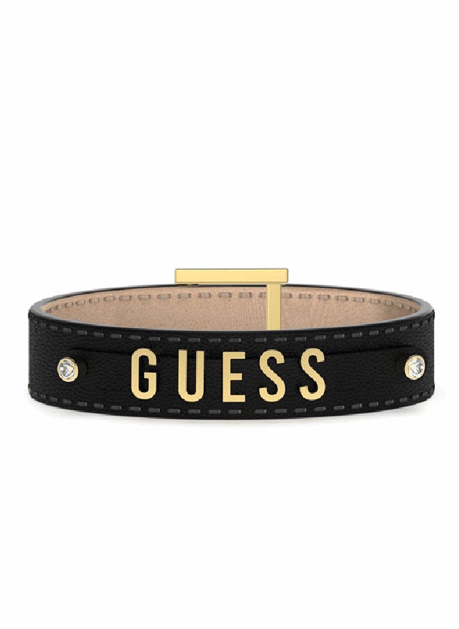GUESS - Lettering Black Bracelet - Image 1