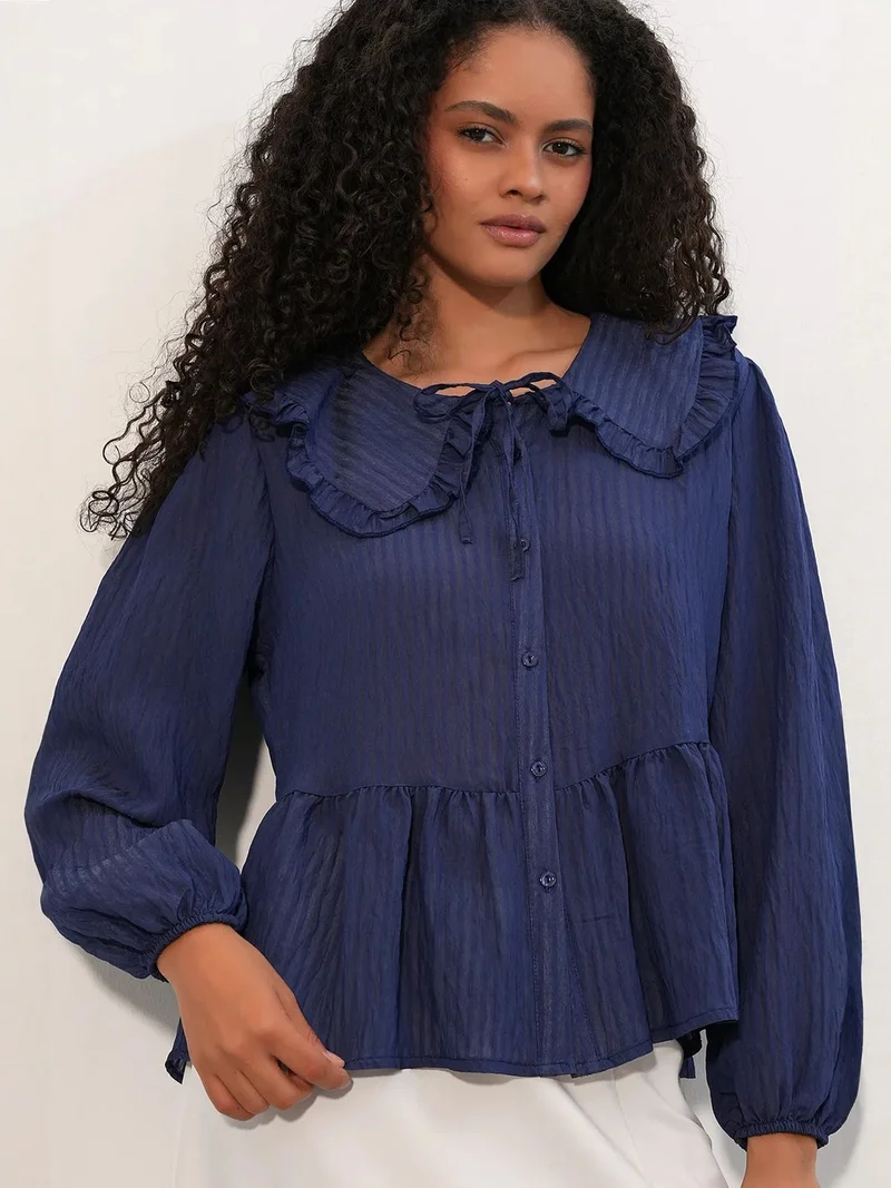BDART Women’s Viscose-blend Blouse With Baby Collar