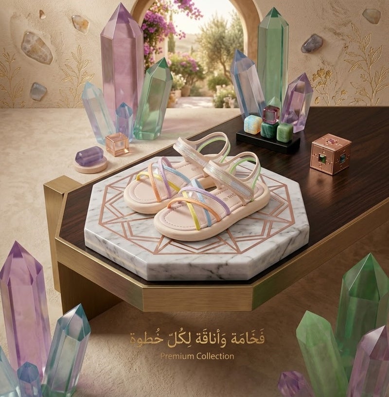 صندل بتصميم جميل وجذاب مع نعل ناعم للبنات - مقاس 27 - Image 1