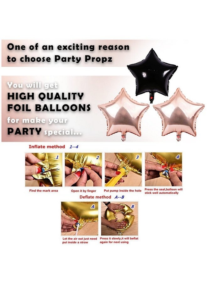 Party Propz Happy Anniversary Decoration Items - 63pcs Rose Gold Wedding Anniversary Decoration | Happy Anniversary Banner | Anniversary Decoration For Husband | Anniversary Decoration With Lights - Image 5