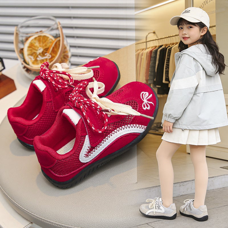 Girls'' Shoes Children''s Sports Trainers 2026 New Model Little Girls Baby Red Medium and Large Children''s Spring Casual Shoes - Image 2