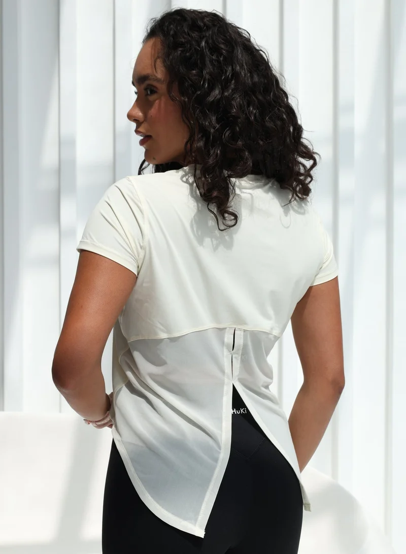 Mohuki Yellow Active Short Sleeve Top for Women | Best Price UAE