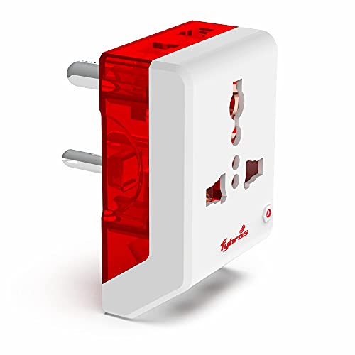 Fybros Eco 3 Pin Multi Plug Socket | Travel Socket Adaptor - Image 1