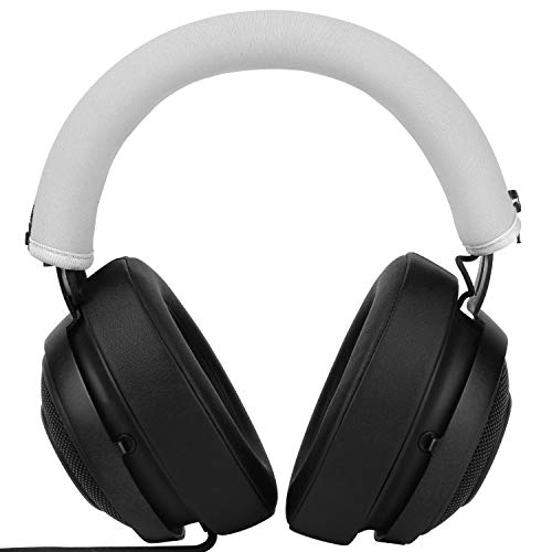 Jarmor Kraken V2 & PRO Headband Cover, Replacement Head Band Protector with Zipper [ Easy Installation ] for Razer Kraken V2 & V2 Pro Headphones (Oval & Round Cushion) ONLY (White) - Image 4