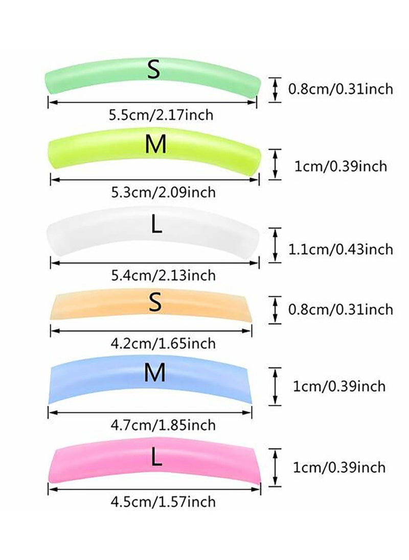 Eyelash Silicone Pads | Soft and Comfortable Eye Lash Perm Pads | Easy to Use Eyelash Lifting Silicone Pad with 6 Different Sizes 12pcs