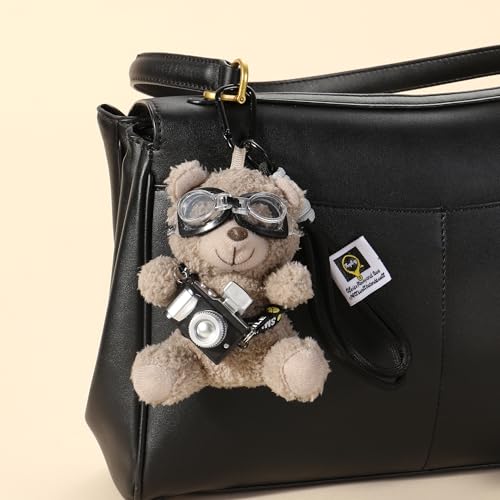 SALTY photographer teddy Bag charm | Key Ring for Handbags | Keyrings & Keychains | Travel Accessories | Ideal for Gifting | Gift for Diwali, Christmas, Marriage, Birthday - Image 2