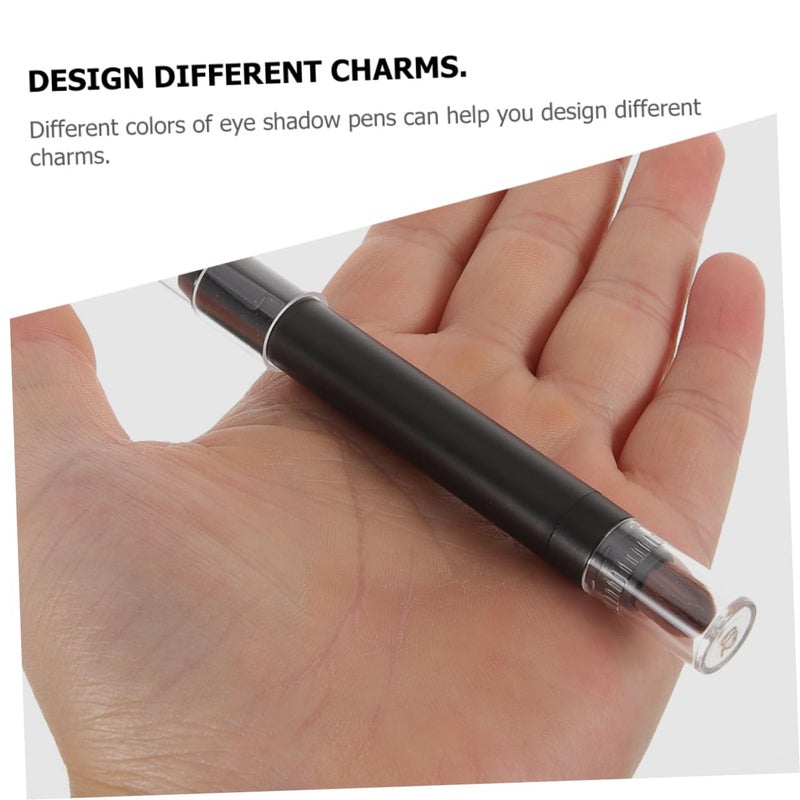 Non sticky surface 2Pcs Dual Ended Eye Shadow Stick Versatile Eye Makeup Pens for Stunning Looks for Parties and Personal Use Includes Flat and Iridescent Shades Trendy widespread design - Image 3