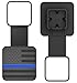 OGYE 2 Inch Trailer Hitch Cover with American Flag Metal Trailer Hitch Cover Fit for 2 Inch Hitch Receivers Class 3 4 52 Rubber Hitch Tube Cover Plug Cap BlackThin Blue line - Image 2