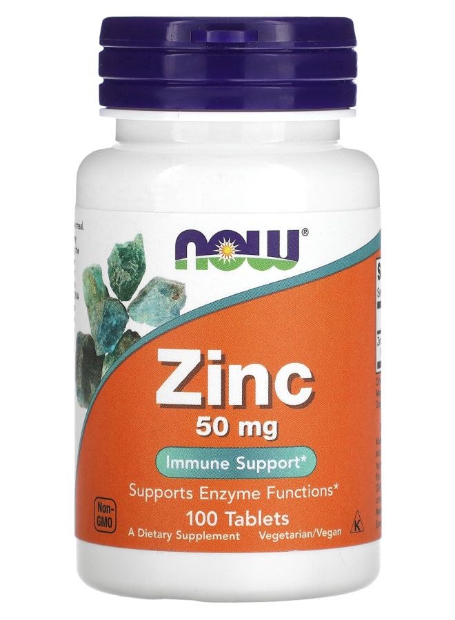 now Zinc 50 mg 100 Tablets