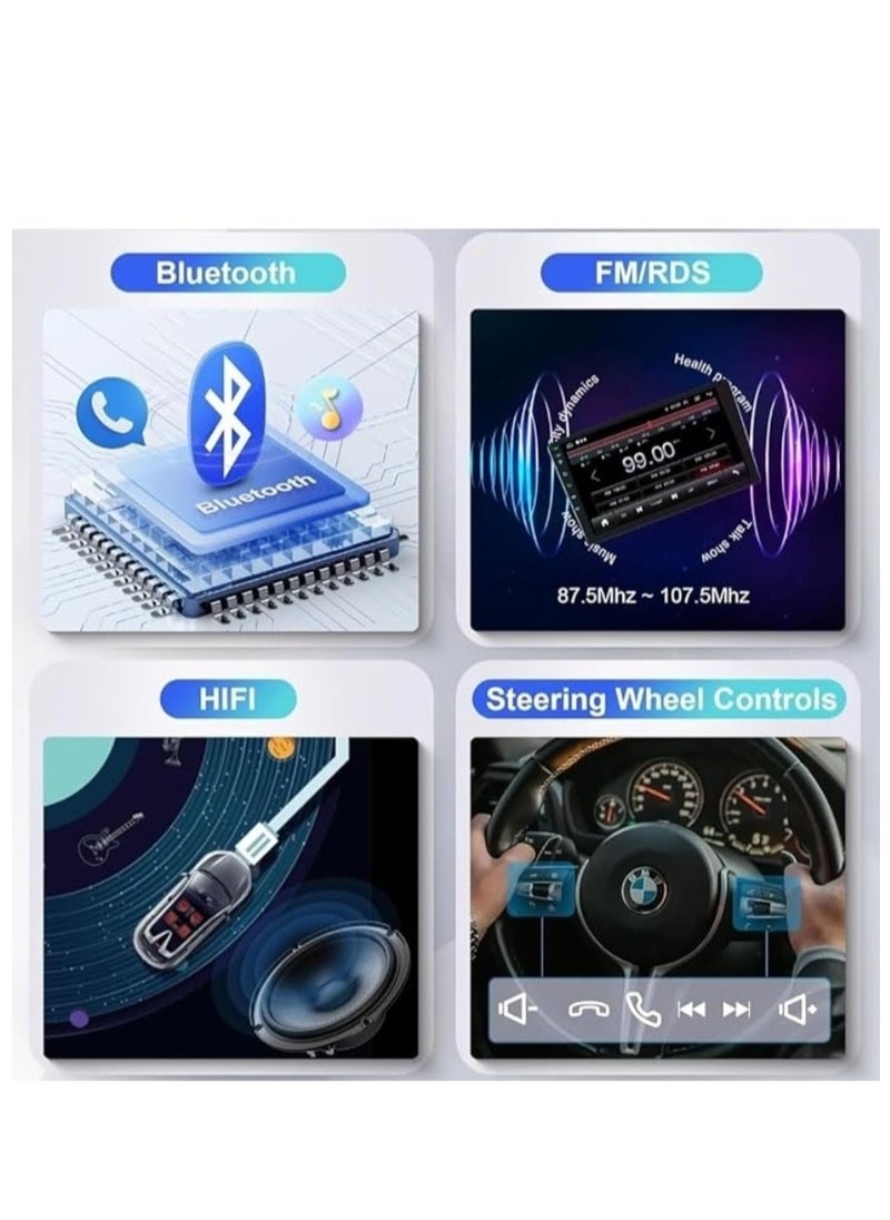 RAYMOS - Android Car Stereo For Hyundai i20 2012 2013 2014 Support Apple Carplay Android Auto Wireless Bluetooth USB Navigation WiFi Radio Built in DSP Rear Camera Included - Image 1