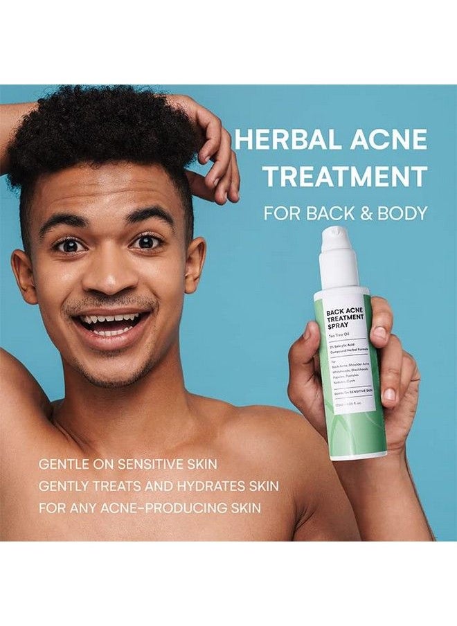 CIZ - Back Acne Treatment Back Acne Spray 2% Salicylic Acid Spray With Herbal Formula Body Acne Treatment For Teens Bacne Treatment Perfect Companion For Acne Body Wash And Salicylic Acid Body Wash - Image 1