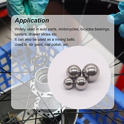weideer 600pcs 12 Size Stainless Steel Precision Steel Balls 1-8mm Metric Bicycle Bearing Balls Assortment Kit Mixing Balls 1mm 2mm 2.5mm 3mm 3.5mm 4mm 4.5mm 5mm 5.5mm 6mm 7mm 8mm K-085-600 - Image 5
