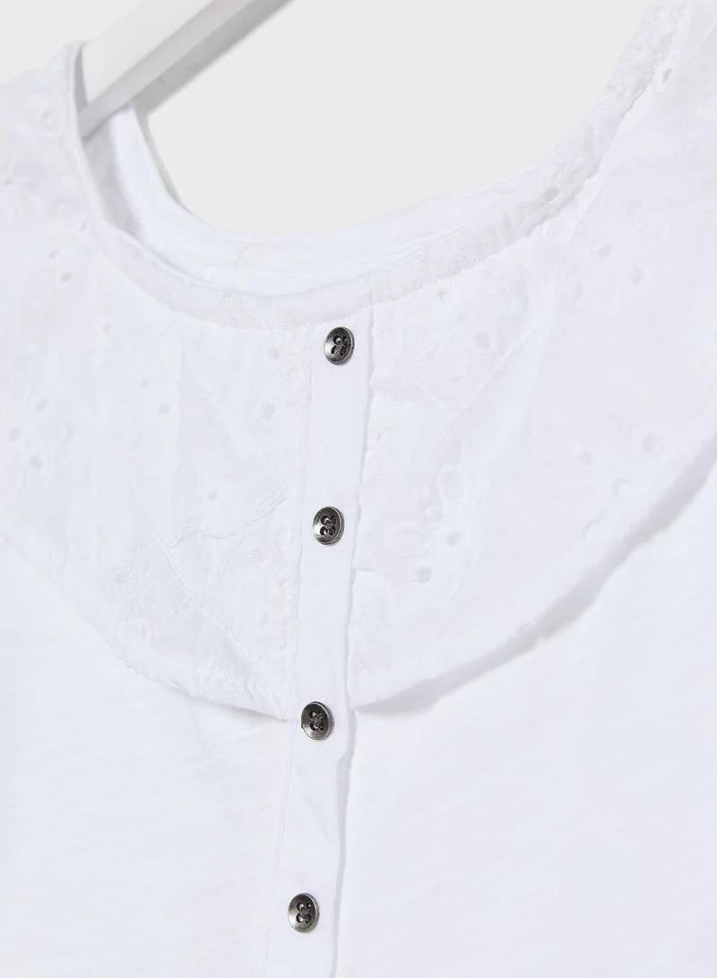 American Eagle Kids Off Shoulder Top