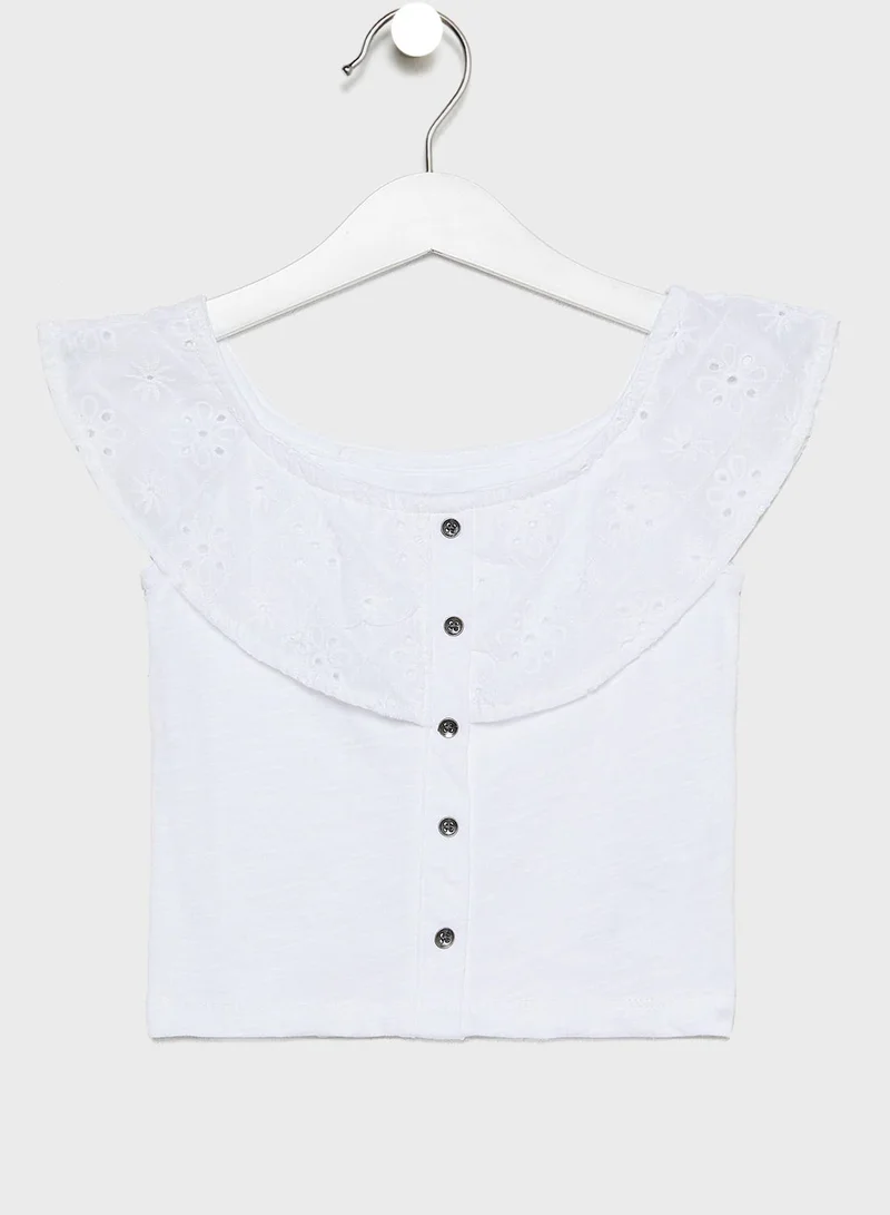 American Eagle Kids Off Shoulder Top