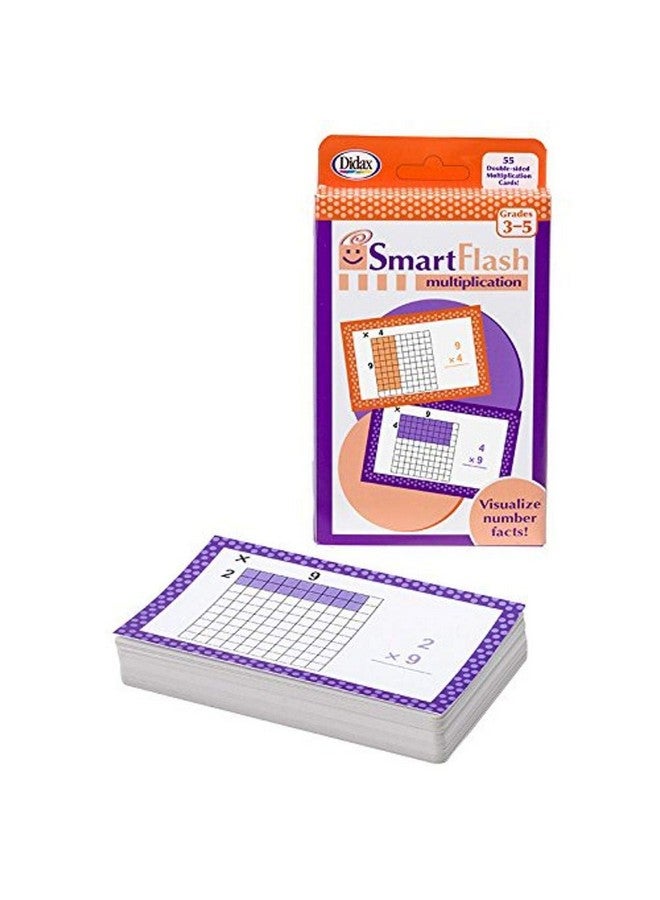 Didax Educational Resources Smart Flash Cards - Multiplication Flash Cards, 3-1/2inx5-1/2in