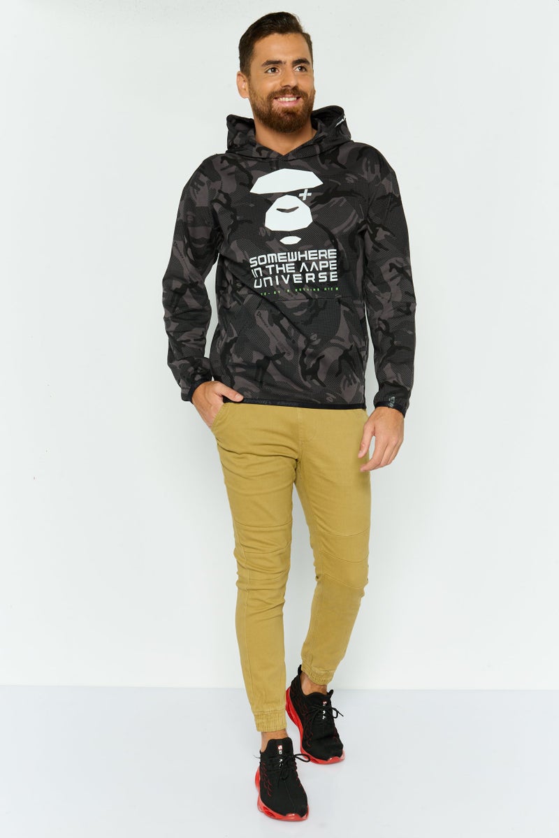 Company Eighty One بنطال جوجر عادي للرجال، كاكي - Image 4