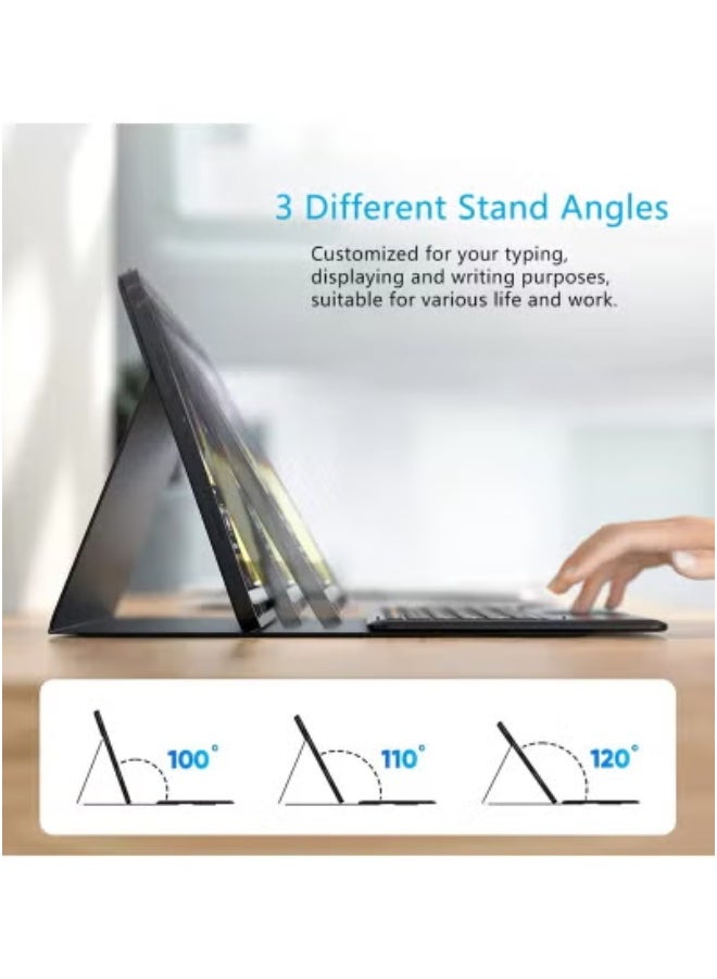 JAJEEK iPad Air 13" (2024) M2 Wireless Keyboard with Touchpad | Smart Bluetooth Keyboard Case with Trackpad for iPad Air M2 | Protective Stand Case with Magnetic Closure | Slim, Lightweight Design for Work, Study & Travel | Rechargeable & Multi-Device Compatible - Image 2