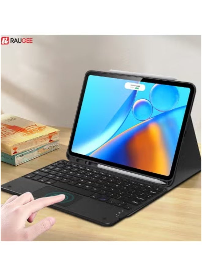 JAJEEK iPad Air 13" (2024) M2 Wireless Keyboard with Touchpad | Smart Bluetooth Keyboard Case with Trackpad for iPad Air M2 | Protective Stand Case with Magnetic Closure | Slim, Lightweight Design for Work, Study & Travel | Rechargeable & Multi-Device Compatible - Image 4