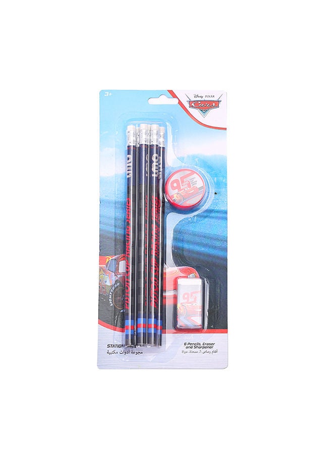 Trucare Disney Cars Piston Cup Racing Series Stationery Set 8Pcs - Image 1