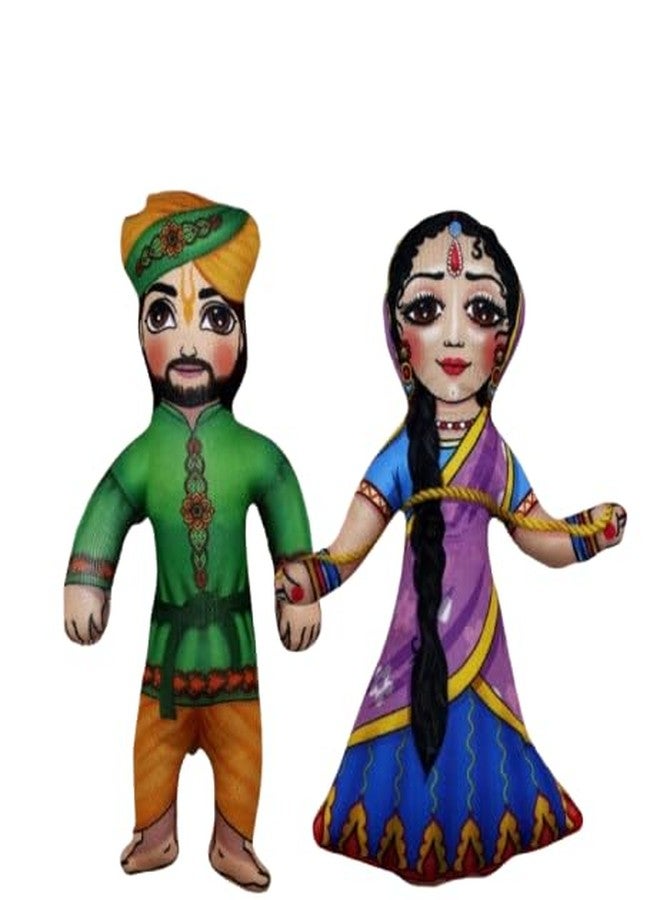 Vrindavanstore.in Nand Baba & Yashoda Maiya Soft Plush Dolls – Adorable Devotional Toys for Kids, Perfect for Playtime and Gift-Giving - Image 1