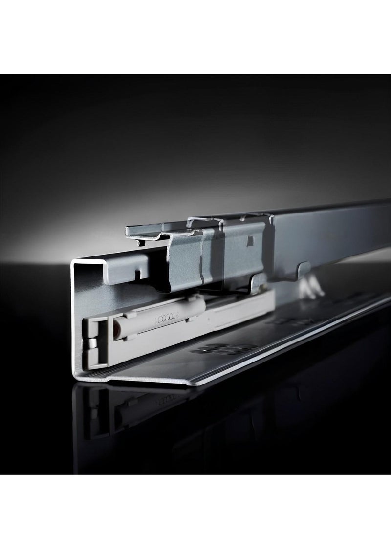 STARKE Concealed Damping Drawer Slides, Galvanized Heavy Duty Rust Resistant Plate Drawer Slides 30kg Load Capacity for 390-400 mm Drawers 1.0/1.5/1.8mm Thick - 415 mm Minimum Cabinet Depth - Image 2