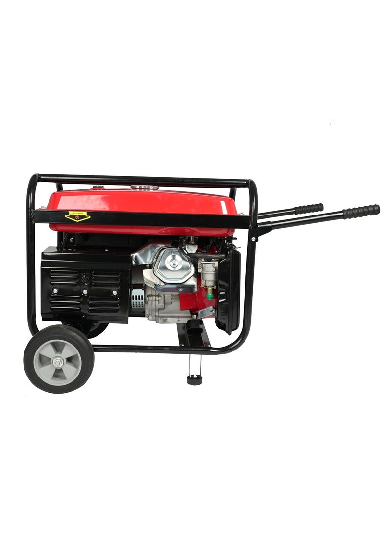 AFRA - AFRA Gasoline Generator, 6.5KW Maximum, Recoil and Electric Start, 190F Engine, Compact Design, Low Noise, Accessories Included - Image 1