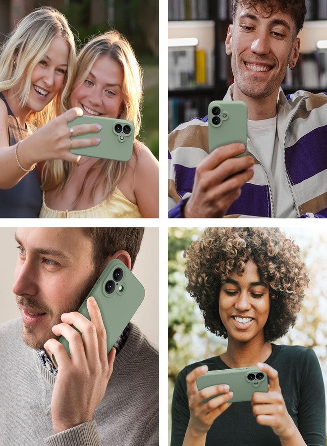 OTOFLY Designed for iPhone 16 Case,[Camera Control Button Coverage][12FT Military-Grade Protection] Silicone Shockproof Slim Cover Women Men 16 Phone Case 6.1 inch,Calke Green - Image 2
