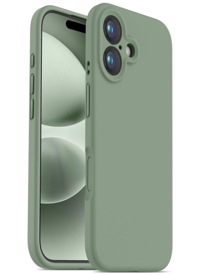 OTOFLY Designed for iPhone 16 Case,[Camera Control Button Coverage][12FT Military-Grade Protection] Silicone Shockproof Slim Cover Women Men 16 Phone Case 6.1 inch,Calke Green - Image 1