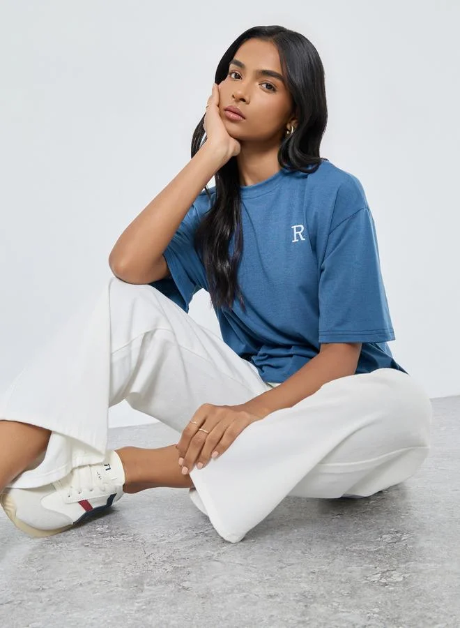 Take Two Take Two Embroidered Detail Relaxed Fit T-Shirt